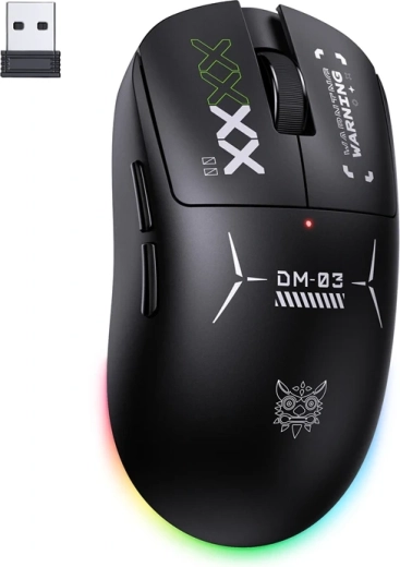 Mouse de gaming wireless Onikuma DM03 RGB neagră