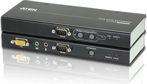 extender usb kvm vga/audio prin cat5 cu rs-232 (1280×1024 @ 200 m)