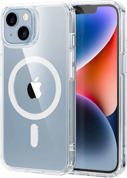 Husă ESR Classic Hybrid pentru iPhone 14 Plus cu MagSafe, transparentă