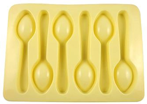 Formă din silicon pentru gheață și ciocolată în formă de lingurițe, crem