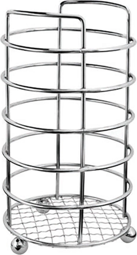 Suport pentru ustensile de bucătărie LINEA, crom, diametru 11 cm