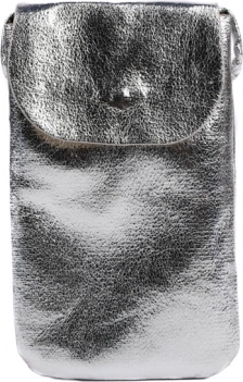 Păsuletă metalică pentru telefon cu bretea de umăr și buzunar la spate