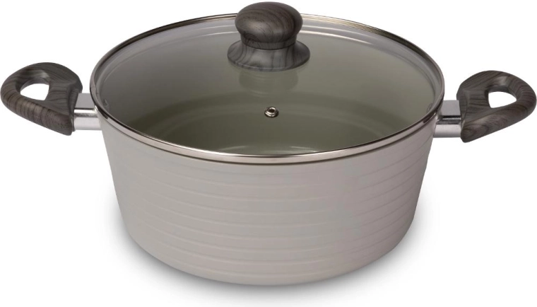 Cratiță Lamart Stripe cu capac, 24 cm