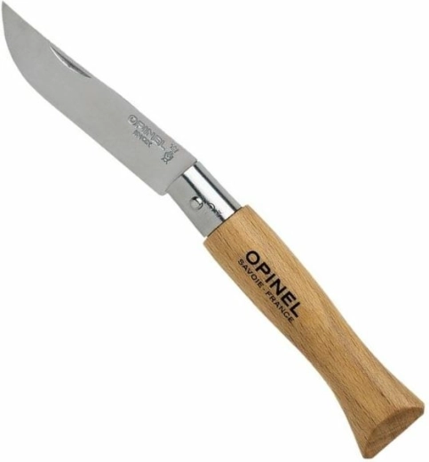 Cuțit de buzunar Opinel N°05 Inox 6 cm din lemn de fag