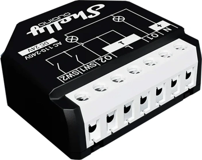 Shelly Wave 2PM întrerupător inteligent pentru lumină (Z-Wave Long Range), 2 canale