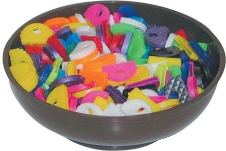 Distanțiere pentru chei din plastic – mix de culori (300 buc)
