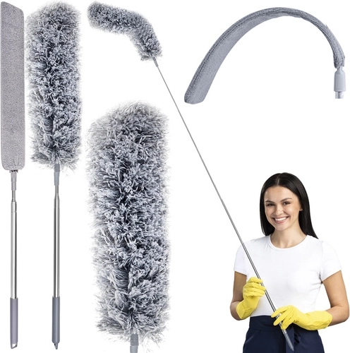 Pămătuf telescopic Ruhhy cu 2 accesorii