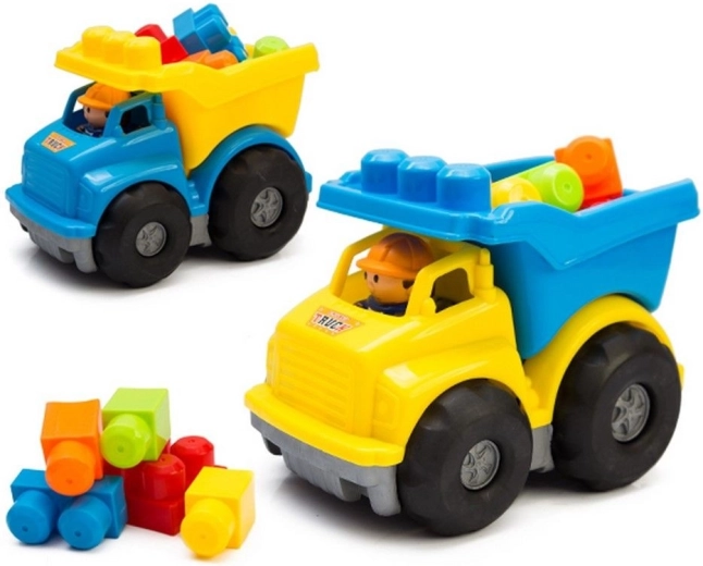 Camion basculant cu cuburi de construcție - 1 bucată