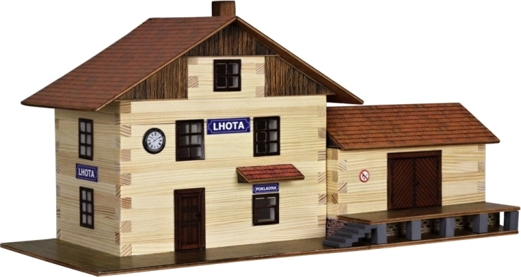 Walachia kit de construcție din lemn cu lipire – gară