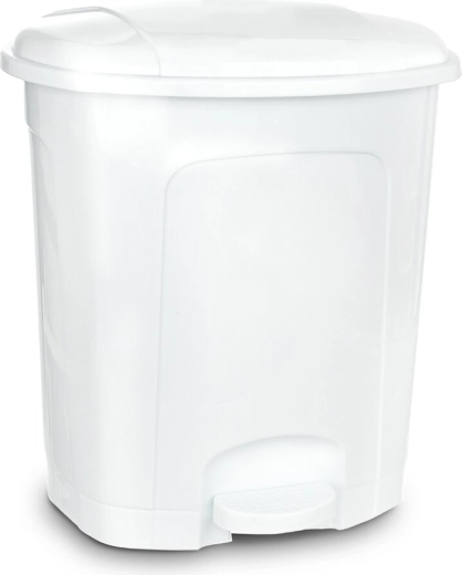 Coș de gunoi cu pedală 5,5 l, alb