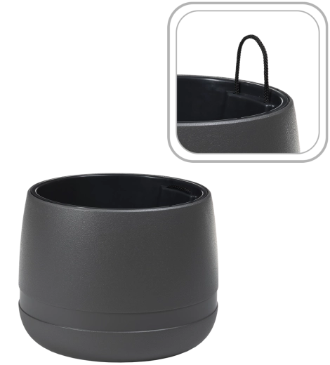 Ghiveci Lamela KOMA WAZA 35 cm antracit