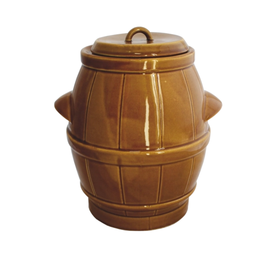 Butoi ceramic pentru fermentare 5 l, culoare miere
