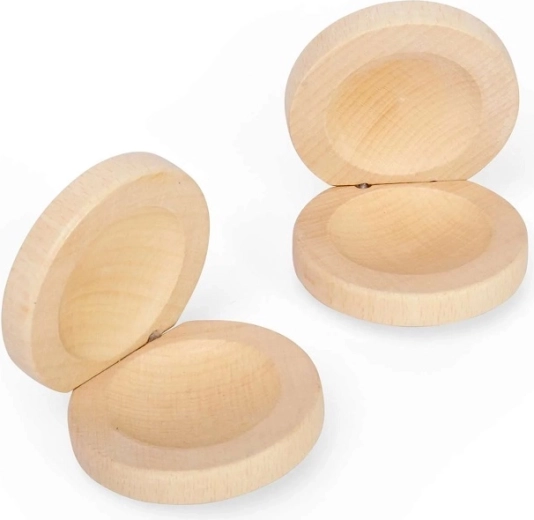 Bigjigs Toys castanetă din lemn natural