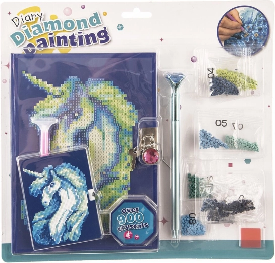 Set creativ de pictură cu diamante – jurnale (9 buc.)