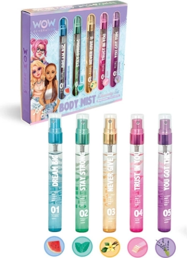 Mască de corp spray – set 5 arome WOW Generation