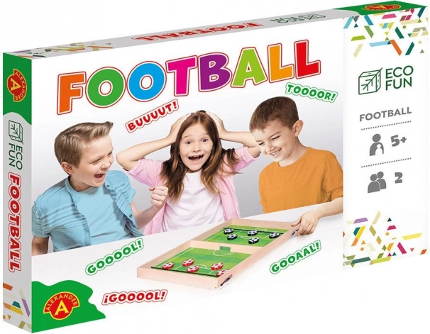 Joc de fotbal de masă ALEXANDER Eco Fun din lemn pentru 2 jucători