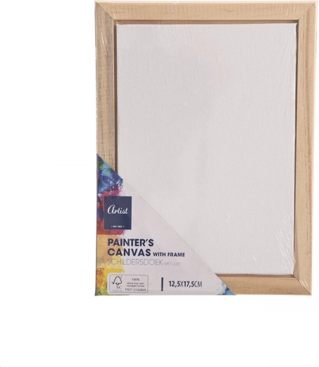 Pânză de pictură pe cadru din lemn 13 × 18 cm