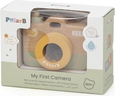 Cameră din lemn pentru copii cu caleidoscop