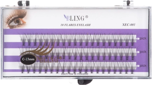 Smocuri de gene din mătase BLING - twist C, 13 mm