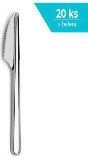 Cuțit de masă din oțel inoxidabil Amefa Leaves – set 20 buc