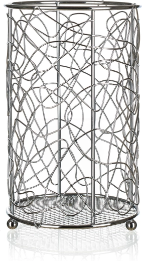 Suport pentru tacâmuri VANITY, crom, diametru 11 cm, înălțime 18 cm