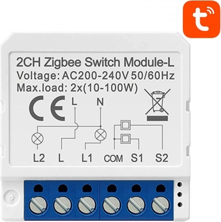 Modul comutator inteligent ZigBee Avatto LZWSM16-W2 Fără nul TUYA
