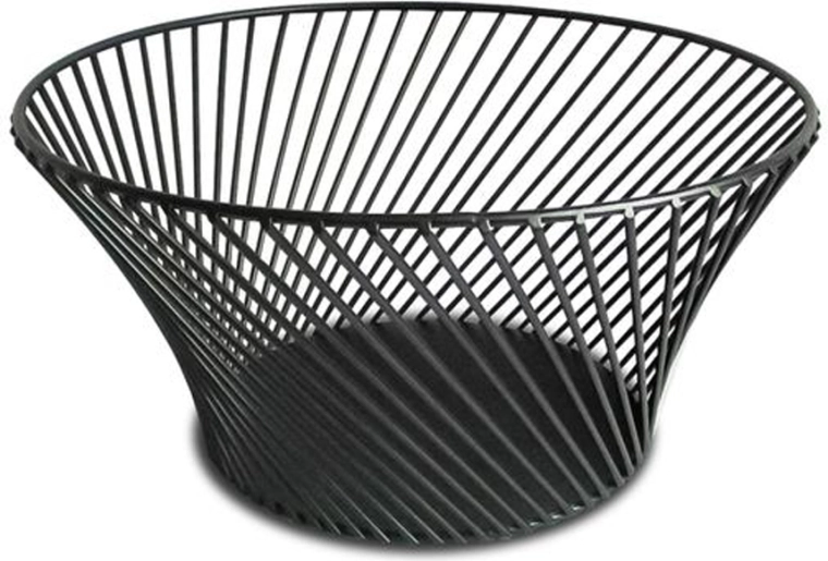 Bol de fructe din sârmă Kitchisimo, negru, 25,5 cm
