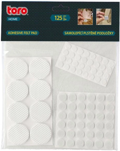 Set de protecții autoadezive TORO, albe, set 125 buc.