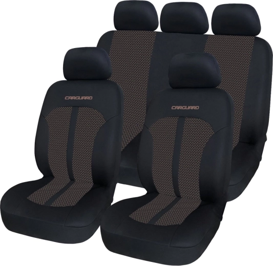 Set universal de huse auto CARGUARD bej/negru, 11 piese