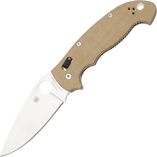 Cuțit pliabil Spyderco Manix 2 XL Brown, CPM Cru-Wear, Micarta, satin 9,8 cm