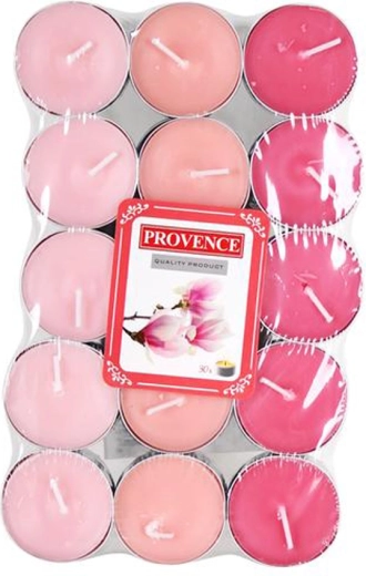 Lumânări parfumate tip pastilă Provence cu magnolie, 30 buc.
