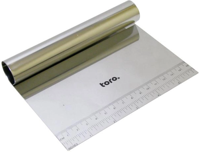 Racletă și tocător de bucătărie din inox cu scală