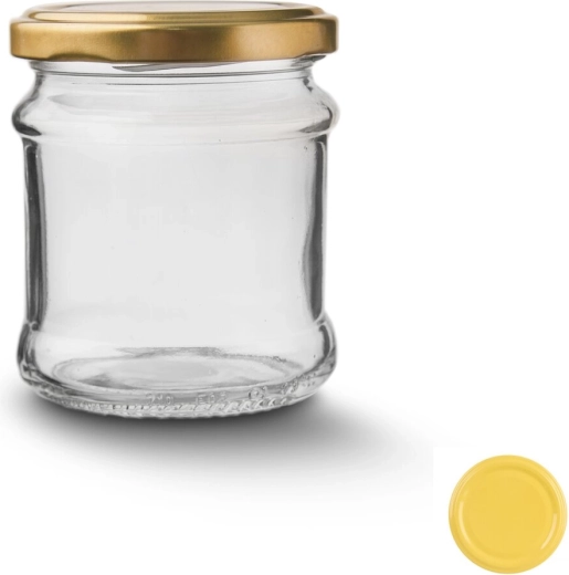 Borcan pentru conserve Deva 212 ml cu capac (mix)