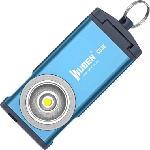 Wuben G2 Blue mini lanternă de breloc 500 lm albastră