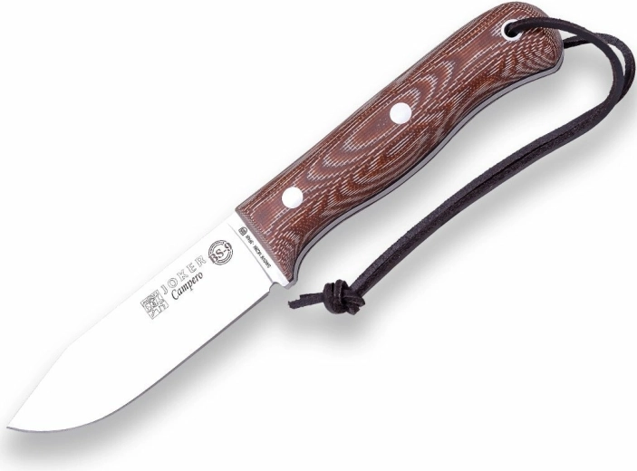 Cuțit de exterior Joker Campero 10,5 cm, micarta, teacă din piele