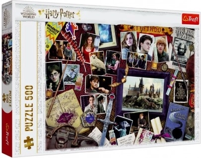 Puzzle Harry Potter 500 piese Memorii din Hogwarts Trefl