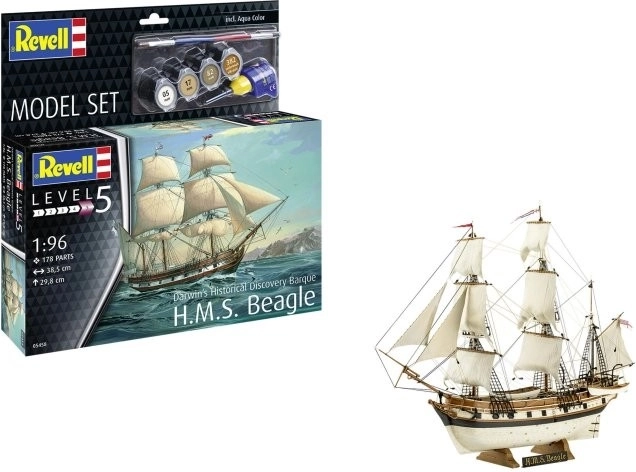 Model din plastic al navei H.M.S. Beagle