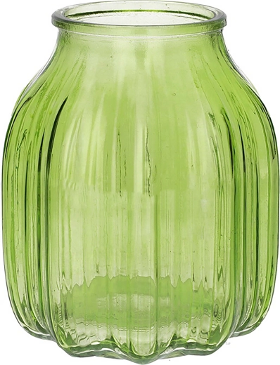 Vază Suko verde transparentă 16 cm