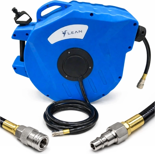 Tambur automat pentru furtun pneumatic, 20 m, 8×12 mm, 24 bar