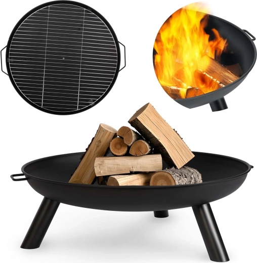 Vatră de grădină cu grătar 60 cm BERDSEN
