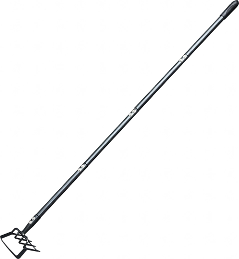 Sapă de grădină și greblă cu coadă metalică de 160 cm, 4 piese, cu gheare