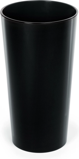 Ghiveci Lilia 30 cm cu insert, negru lucios