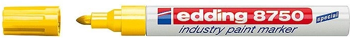 Marker industrial cu lac Edding 8750, galben