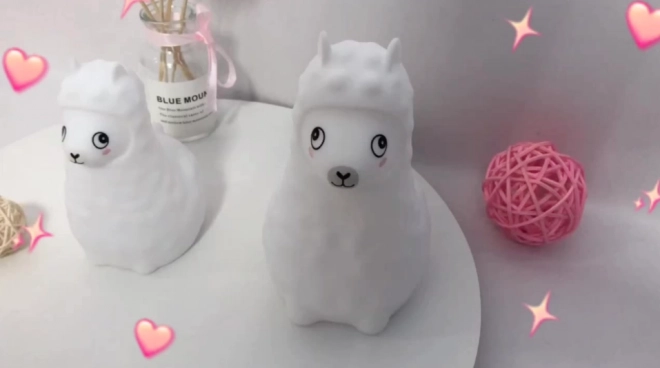 Lampă de noapte din silicon în formă de animăluț