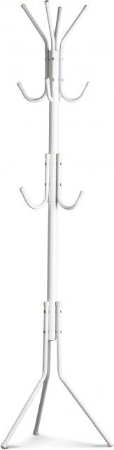 Cuier metalic tip stativ pentru haine, 11 cârlige, alb – ModernHome