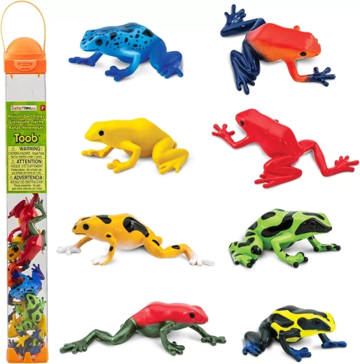 Safari Ltd. tubă broaște otrăvitoare (8 figurine)