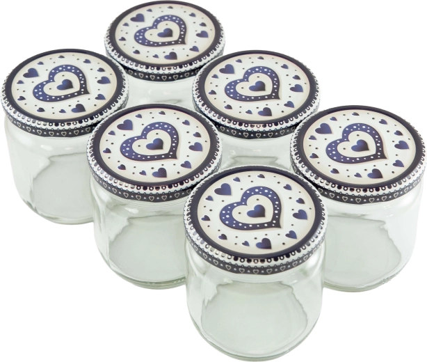Set de borcane Twist pentru conservare 425 ml cu capac, 6 buc.