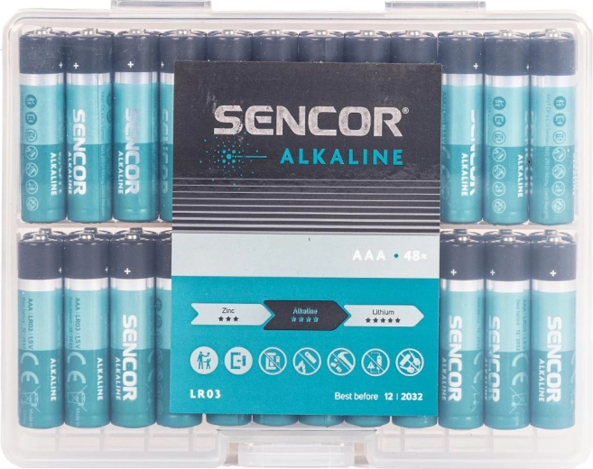 Baterie alcalină Sencor AAA LR03 - 1 bucată