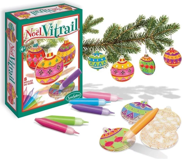Sentosphere decorațiuni vitraliu de Crăciun