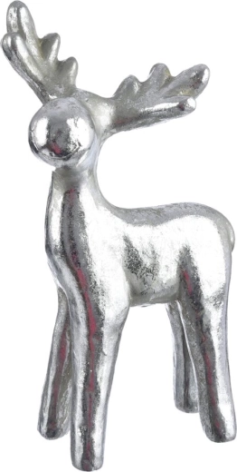 Renum decorativ argintiu 51 cm